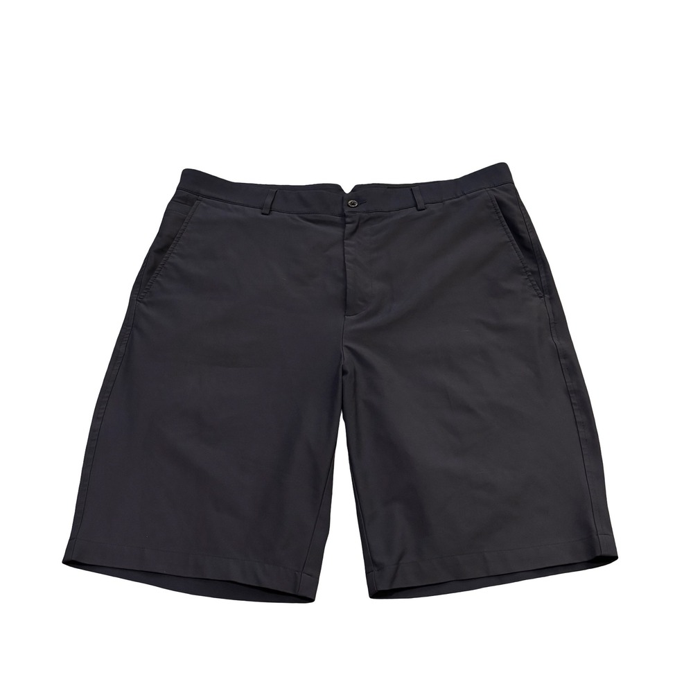 Dunning Mens Golf Shorts Navy‎ Blue Size 36 Stretch Flat Front Wanamaker Trophy